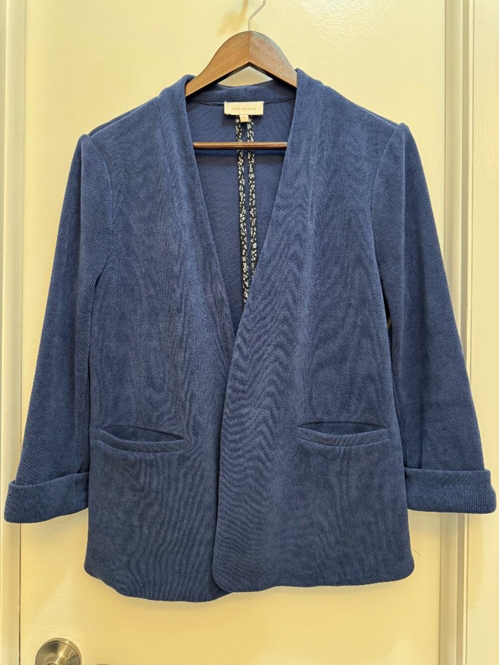 Stitch Fix Skies are Blue Collarless Open Blazer